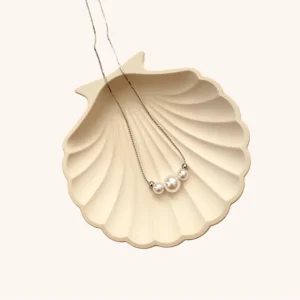 گردنبند ترکیب مروارید و گوی ژوپینگ