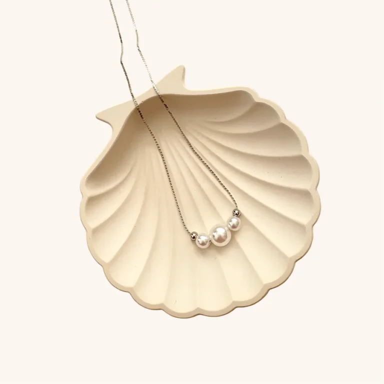 گردنبند ترکیب مروارید و گوی ژوپینگ